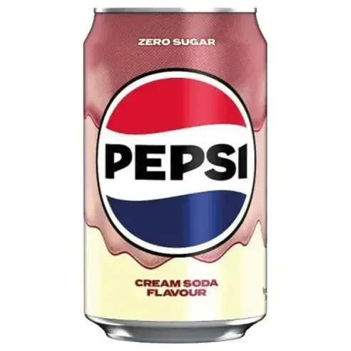 PEPSI CREAM SODA VANILLE ZERO SUGAR 24 X 355ML