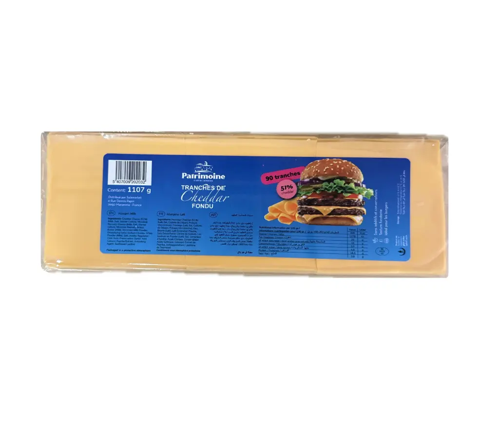 CHEDDAR SLICE 51% PATRIMOINE 1107G {C8}