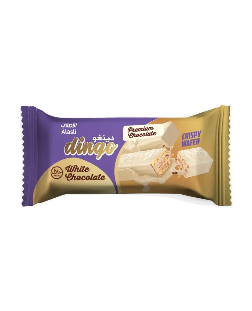 Crispy waffer White chocolate Dingo X2 21g