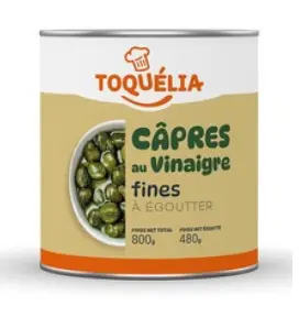 CAPRES AU VINAIGRE FINES TOQUELIA 800G