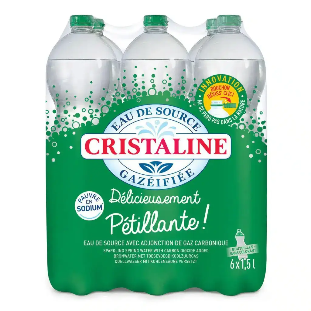 CRISTALINE GAZEUSE 6X1.5L PET