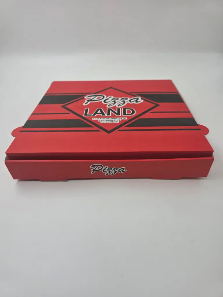 BOITE PIZZA "PIZZA LAND" 31CM X100PCS