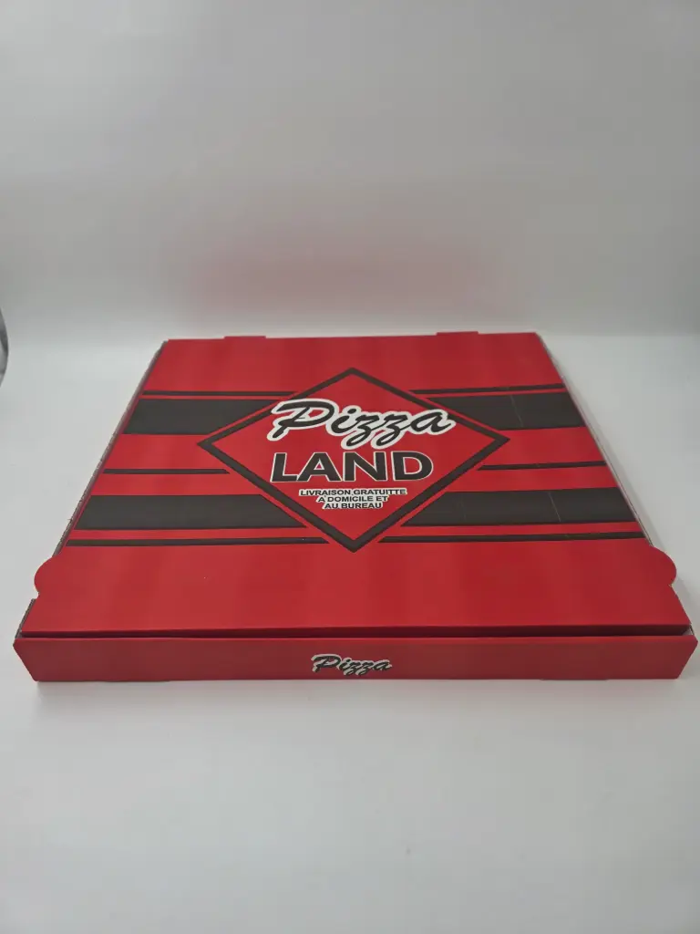 BOITE PIZZA "PIZZA LAND" 40CM X50PCS