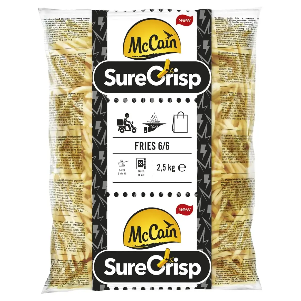 FRITES 6/6 SURECRISP MCCAIN {2.5KGX5}