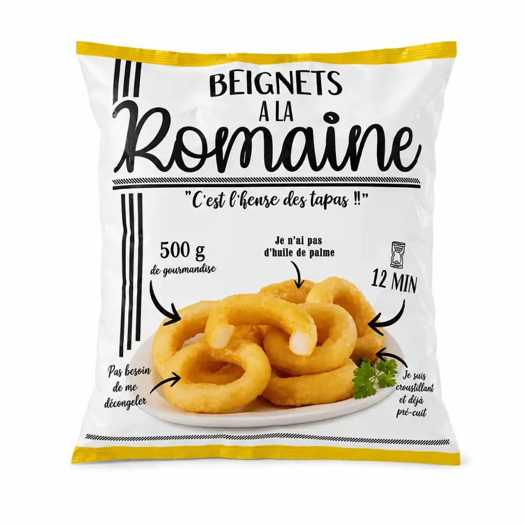BEIGNET CALAMAR A LA ROMAINE 500G 