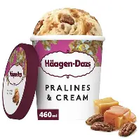 GLACE PRALINE CREAM 460ML HAAGEN DAZS {C8}
