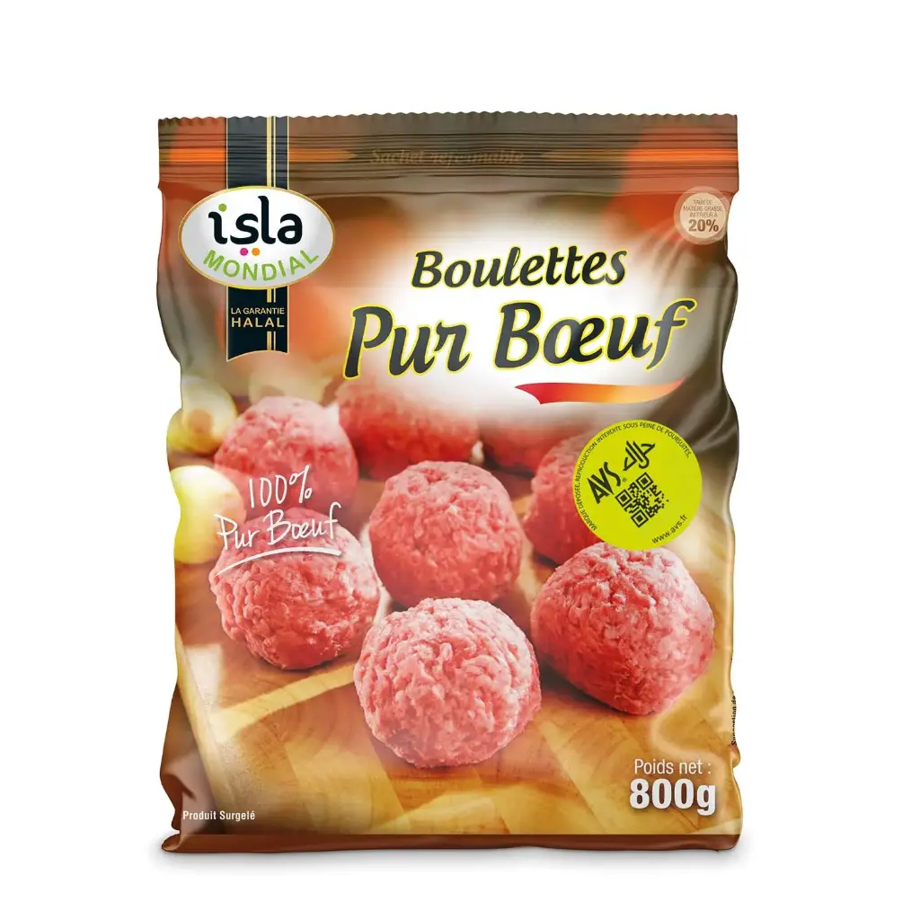 BOULETTES PUR BOEUF AVS 800G ISLA MONDIAL