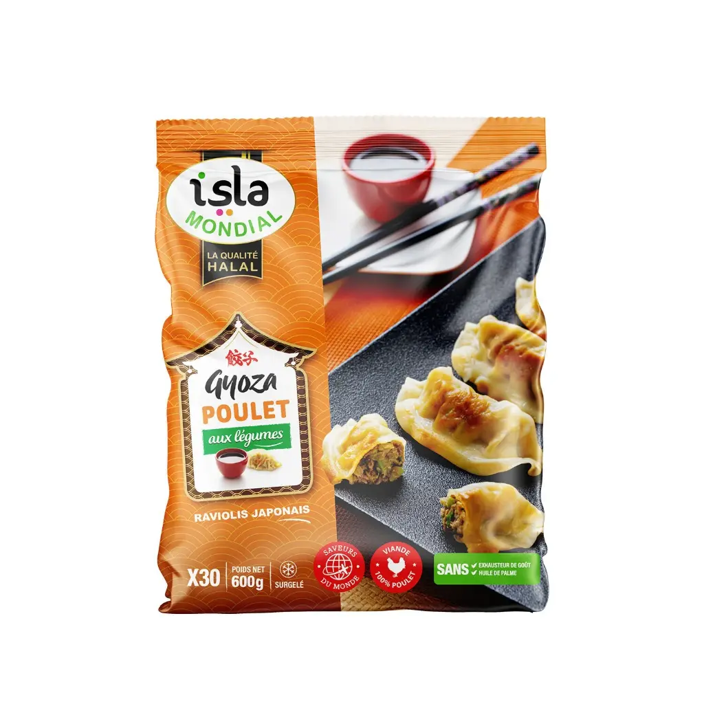 GYOZA POULET AUX LÉGUMES AVS ISLA MONDIAL 600G