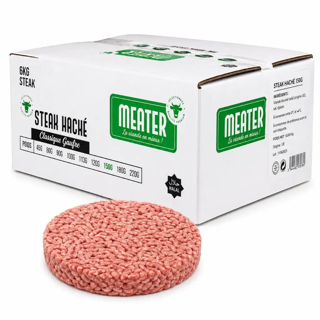 STEAK 150G HALAL 100% 6KG INICIA