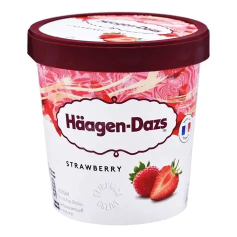 GLACE STRAWBERRIES & CREAM 95ML HAAGEN DAZS