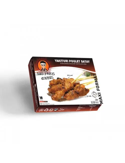 Yakitori Poulet Satay x6 Les Yakis Givrés