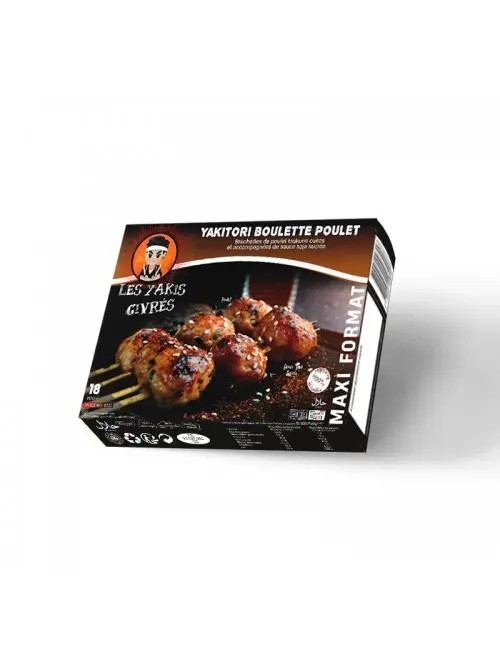YAKITORI BOULETTE POULET X6 LES YAKIS GIVRES