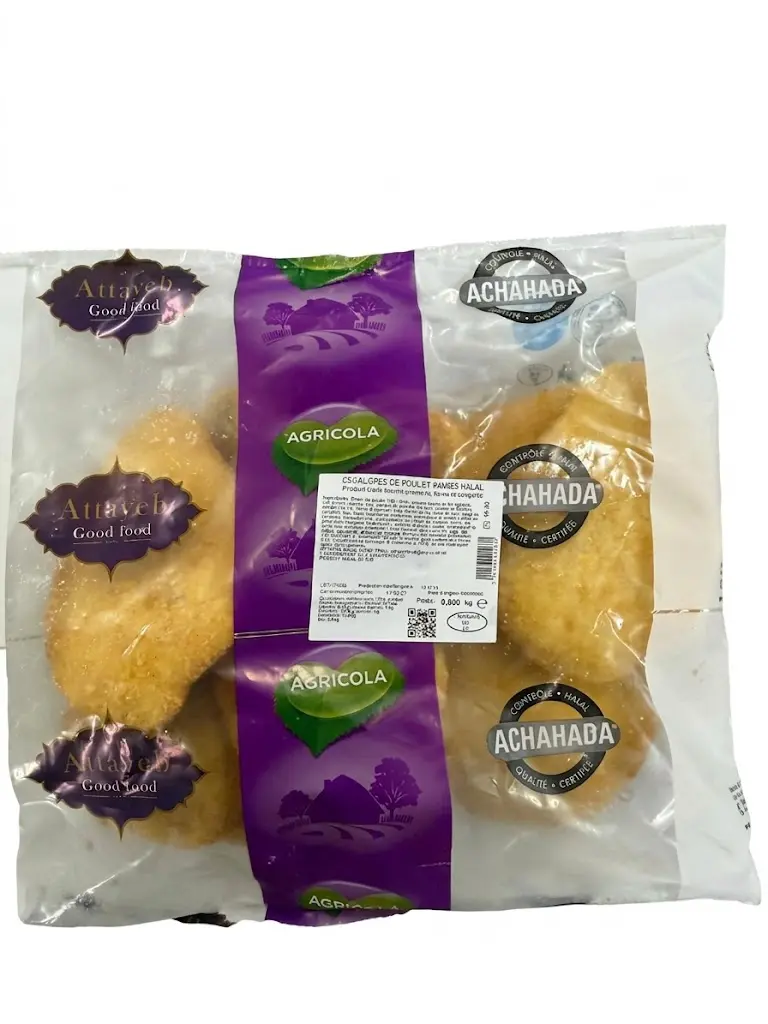 ESCALOPES DE POULET PANÉES NATURE ACHAHADA 800G AGRICOLA {C13}