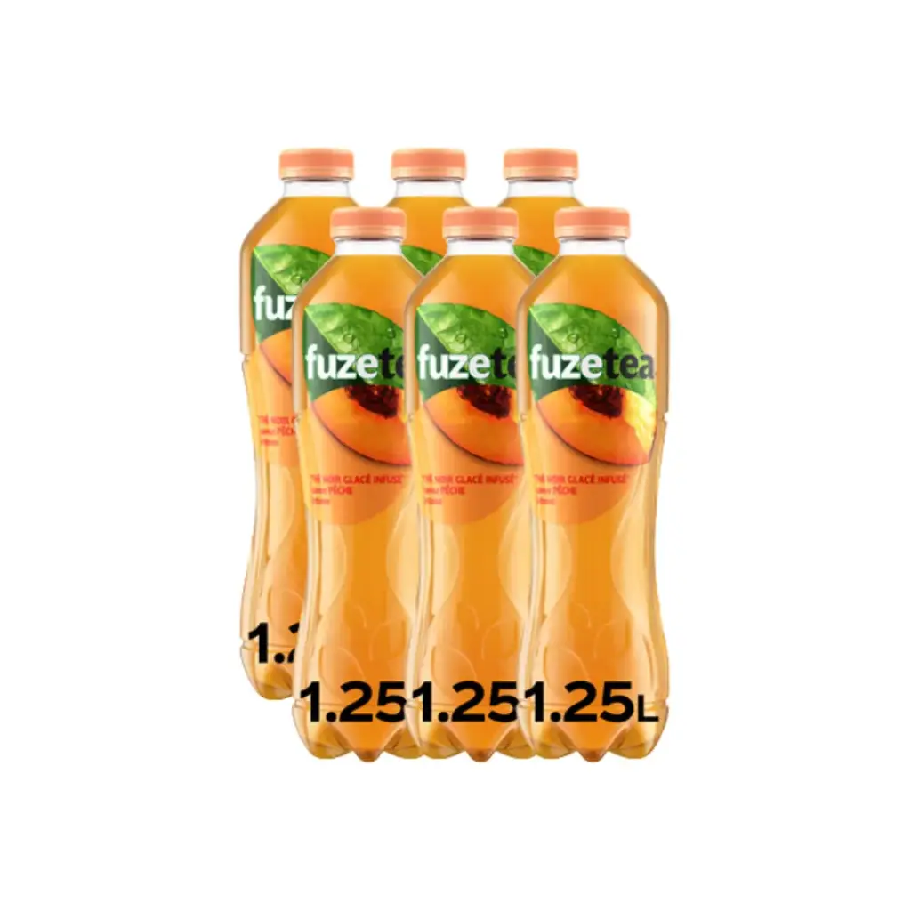 FUZE TEA PECHE 6 X 1,25L
