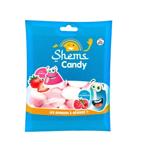 BISOUS FRAISES HALAL SHEMS CANDY 100G X 18