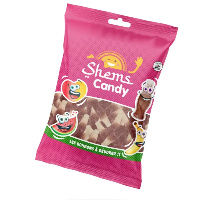 Bouteilles cola sucrées Halal Shems Candy 100g x 18