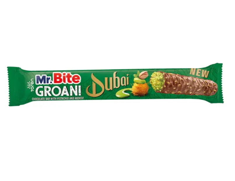 MR BITE GROAN CHOCOLATE BAR PISTACHIO AND KADAYIF 24 X 35G