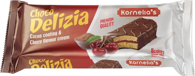 Kornelia's Choco Delizia Cocoa Coating & Cherry Flavour Cream 240g