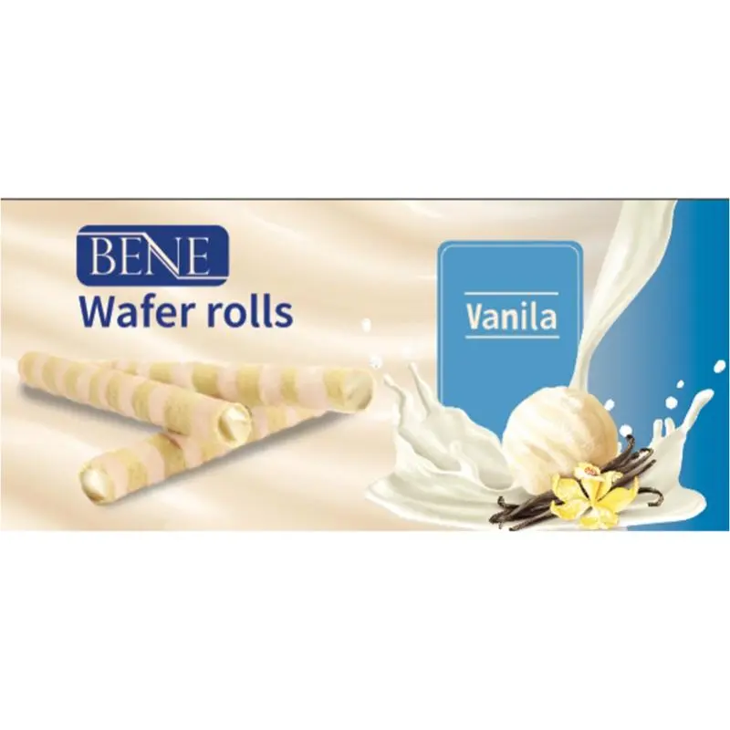 WAFER ROLLS VANILLE 140G BENE