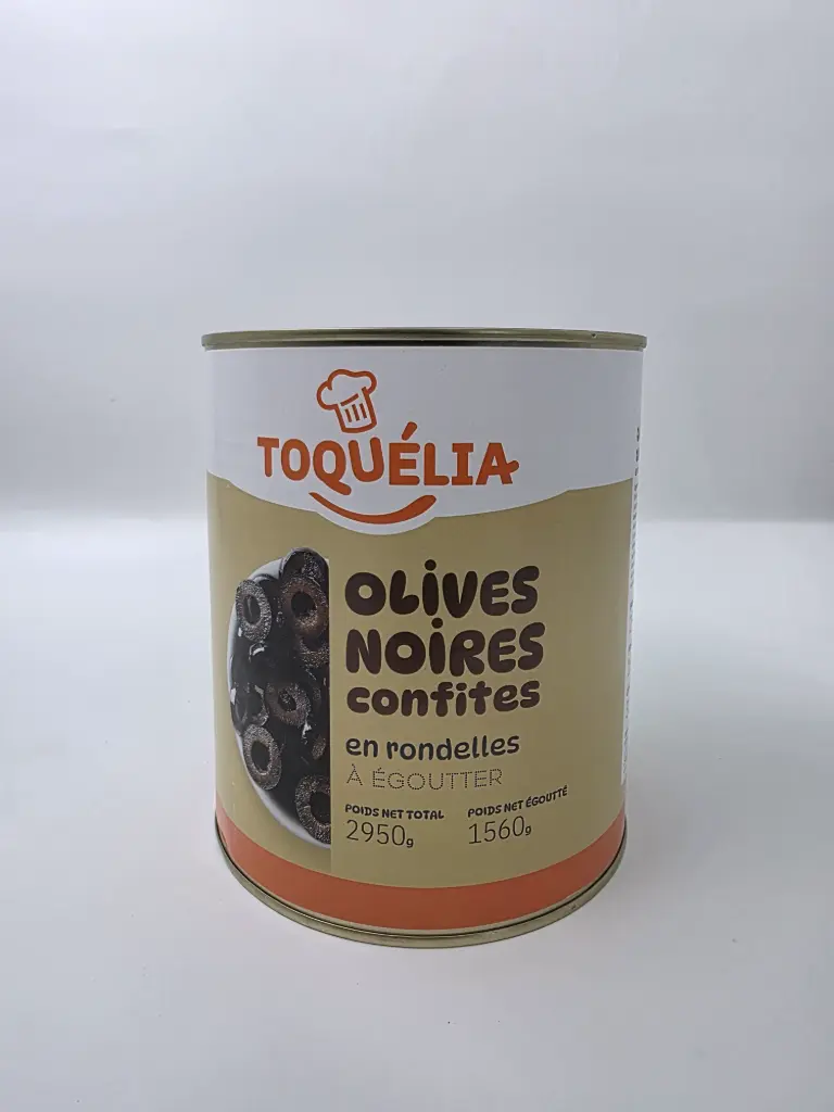 OLIVES NOIRES RONDELLES 3/1 TOQUELIA