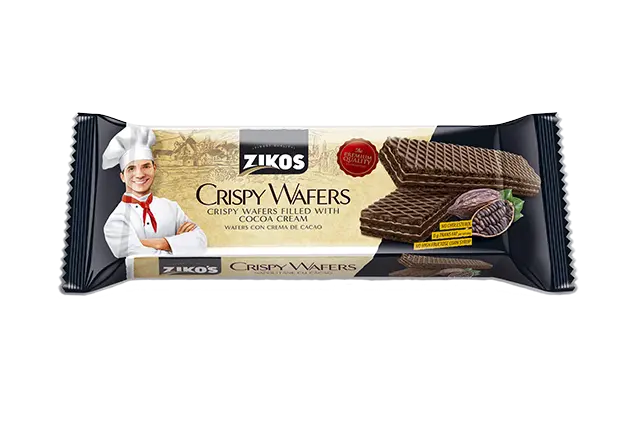 ZIKOS CRISPY WAFERS CACAO CREAM & HAZELNUT 255G X 6