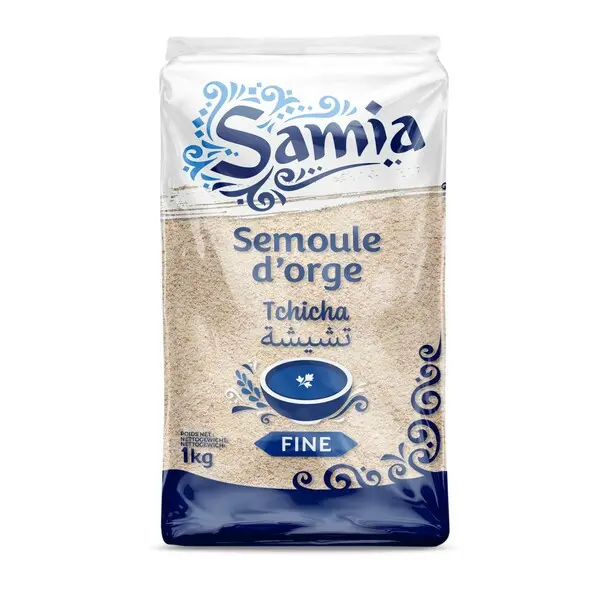 SEMOULE D'ORGE FINE TCHICHA 1KG SAMIA X10