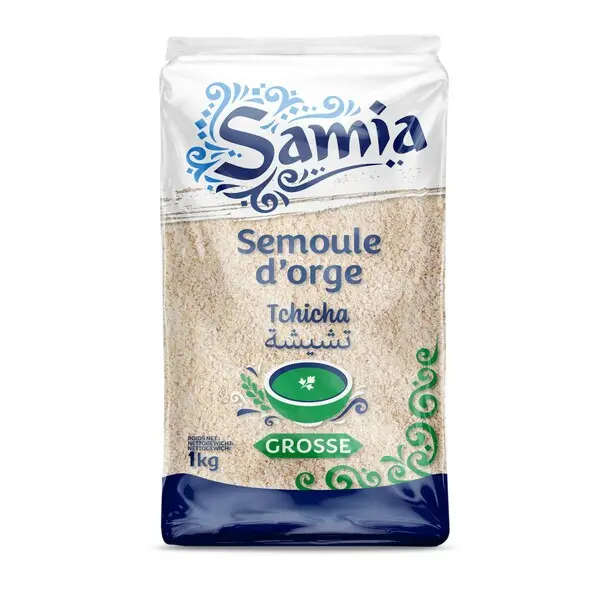 SEMOULE D'ORGE GROSSE TCHICHA 1KG SAMIA X10