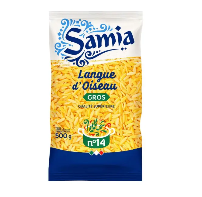 PATE LANGUE D'OISEAU GROS RISONE N°14 500G X24 SAMIA