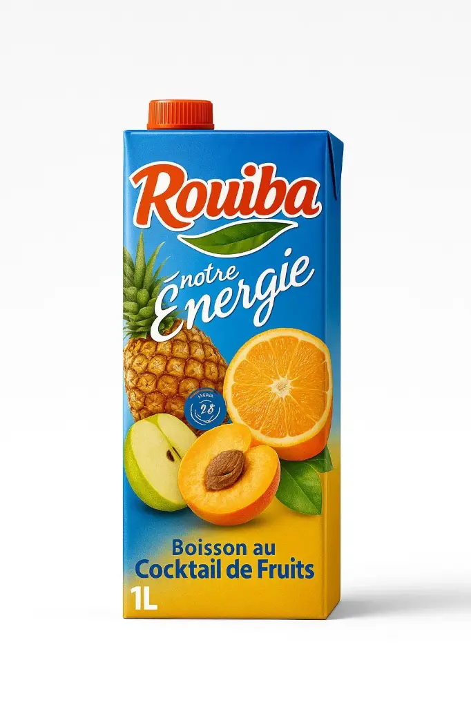 JUS COCKTAIL DE FRUITS PET 1L X6 ROUIBA