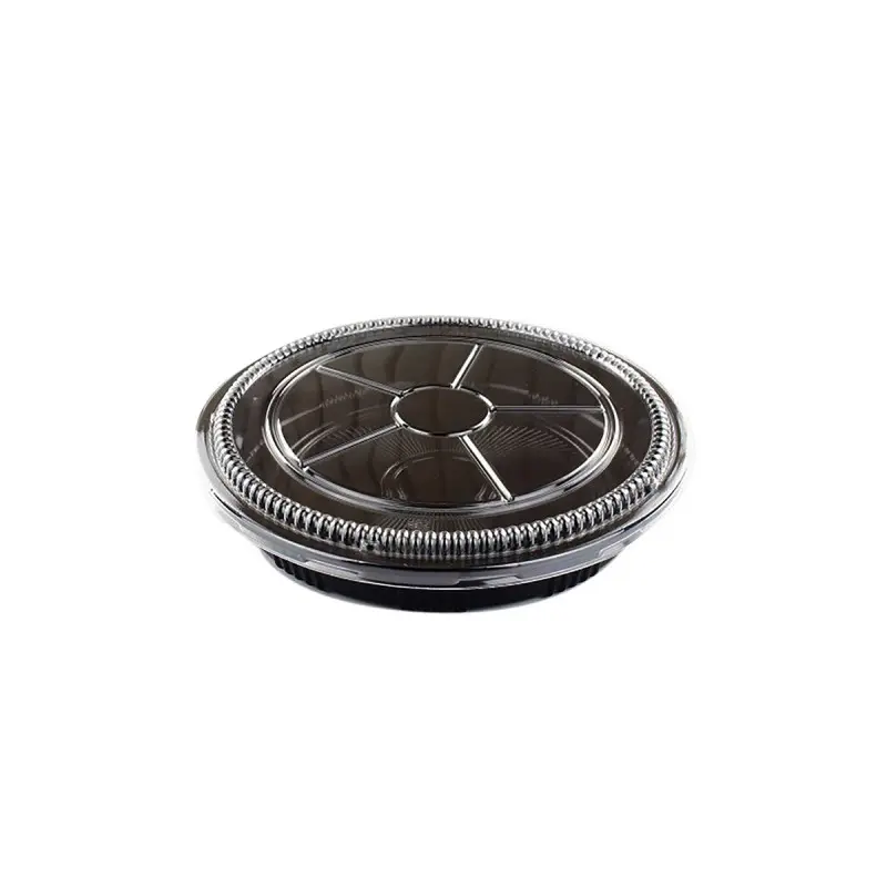 BARQUETTE RONDE NOIR+COUVERCLE 33X5CM HP64 X100PCS