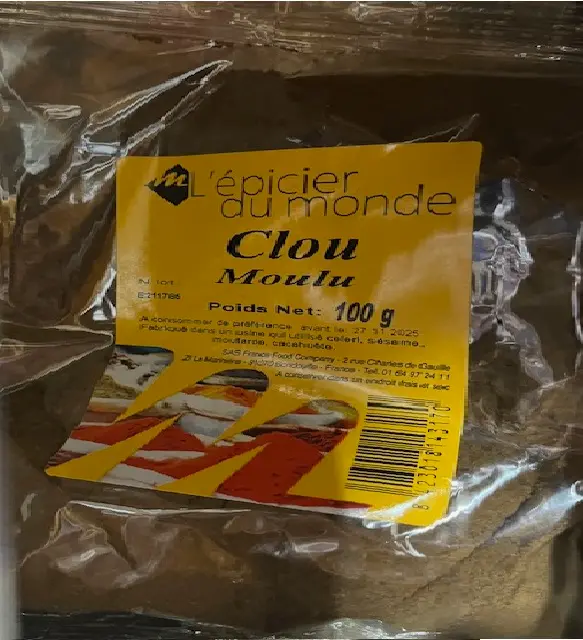 CLOU GIROFLE MOULU 100G L'EPICIER DU MONDE