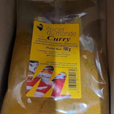 CURRY 100G L'EPICIER DU MONDE