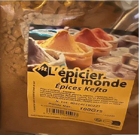 EPICES KEFTA L'EPICIE DU MONDE 100G