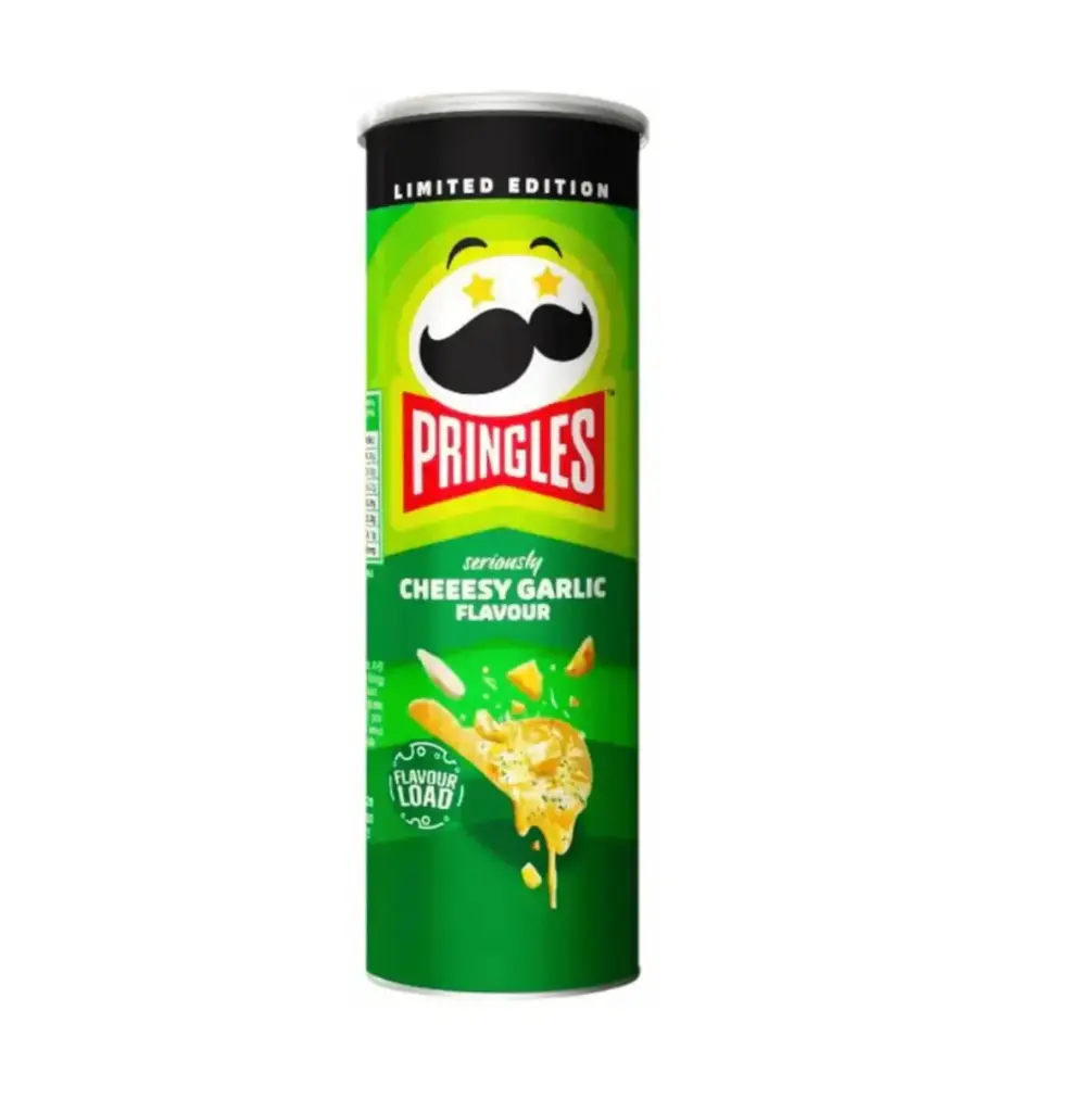 PRINGLES CHEESE GARLIC X12 102G