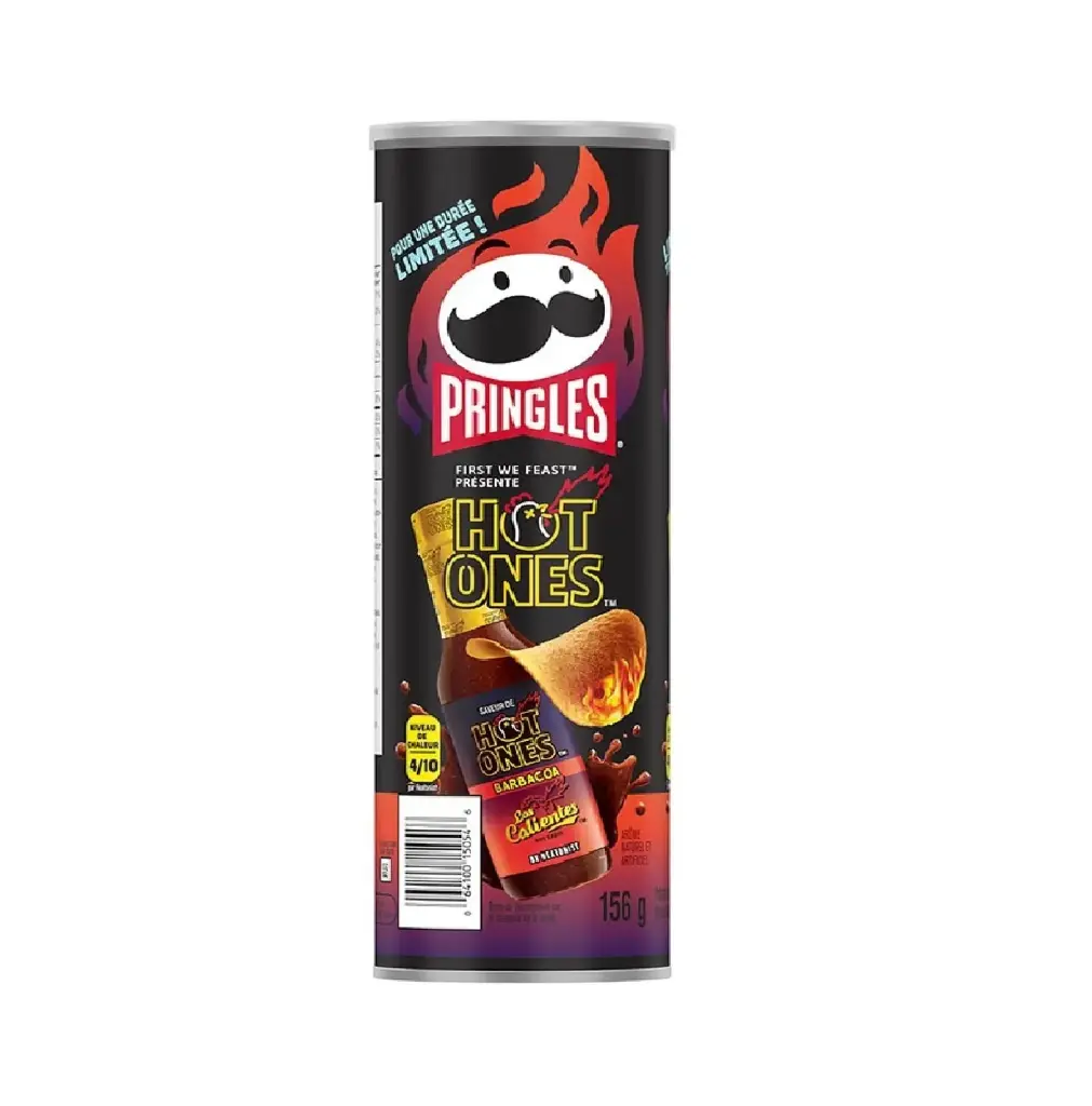 PRINGLES HOT BARBACOA 14 X 158G