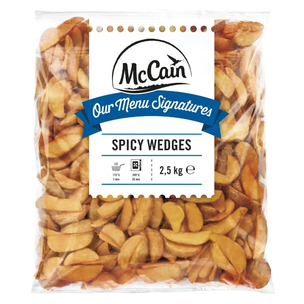 POTATOES SPICY WEDGES MCCAIN 2,5KG {C5}