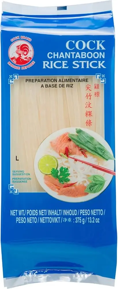 RICE STICK COCK BRAND 375G (5MM)