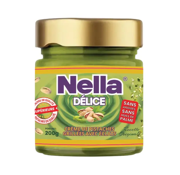CREME DE PISTACHES CACAO AVEC ECLATS DE PISTACHES 200G