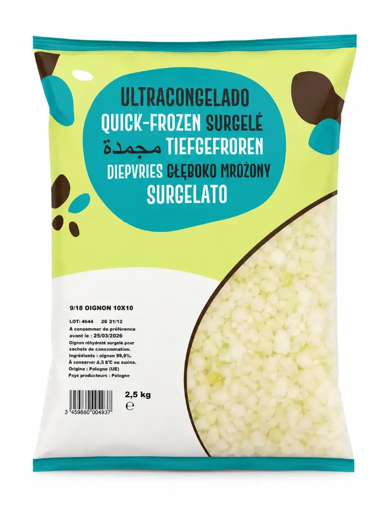 OIGNON EMINCE SURGELE 2.5KG EN 