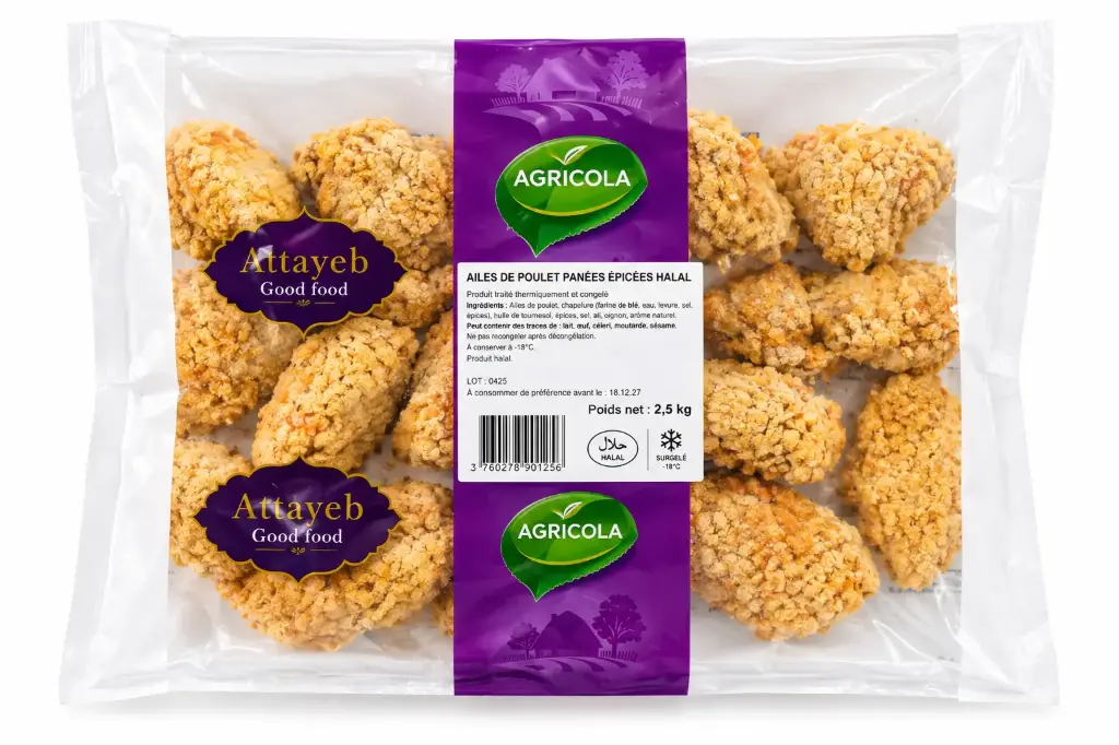 CHICKEN WINGS 017 ÉPICÉE 800G AGRICOLA {C13}
