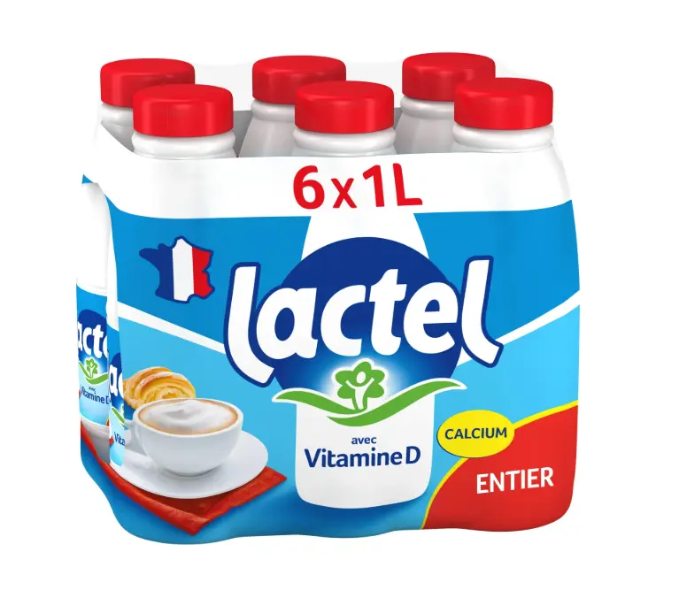 LAIT ENTIER 1L X6 LACTEL