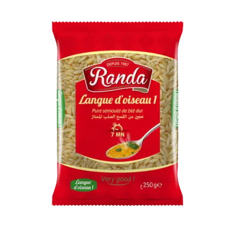 PATES LANGUE D'OISEAU N°1 500G RANDA 