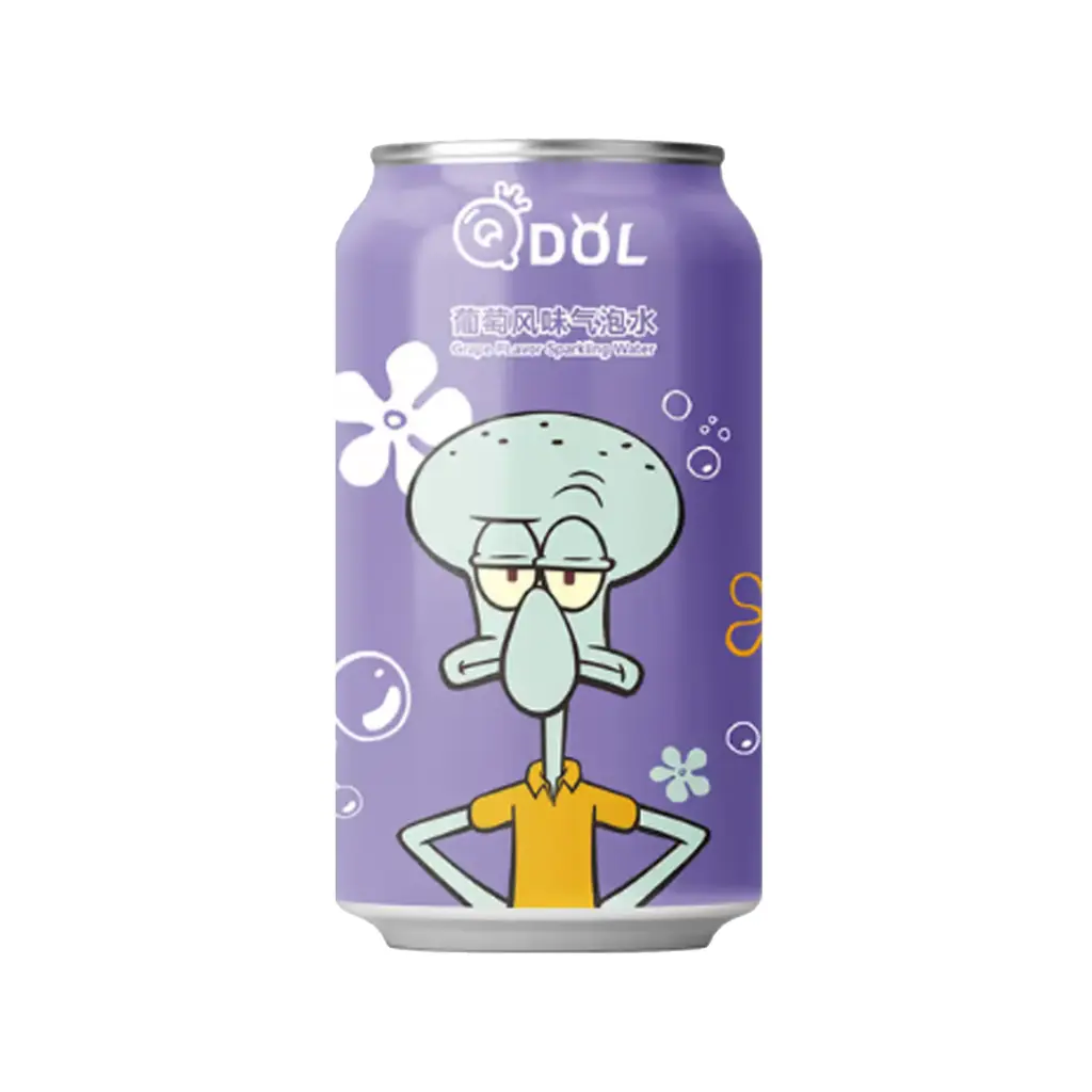 QDOL BOB L'ÉPONGE GRAPE FLAVOR SODA 24X 33CL