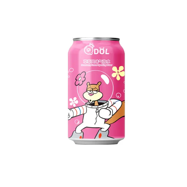 QDOL BOB L'ÉPONGE STRAWBERRY FLAVOR SODA 24X 33CL