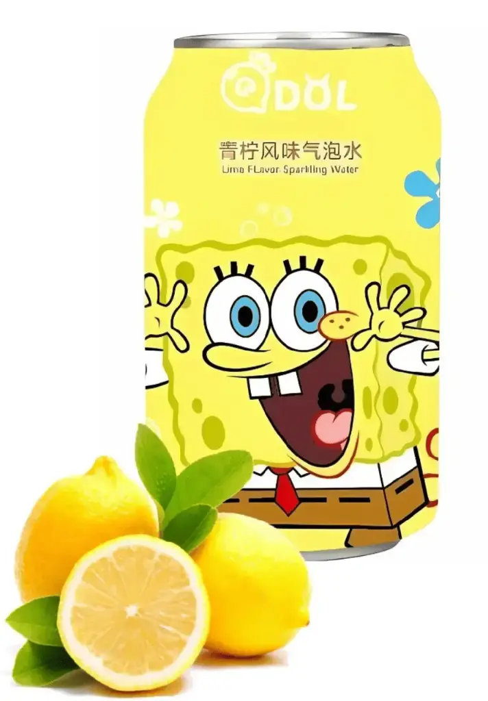 QDOL BOB L'ÉPONGE LIME FLAVOR SODA 24X 33CL