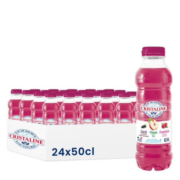 CRISTALINE POMME CASSIS FRAMBOISE 50CL X24