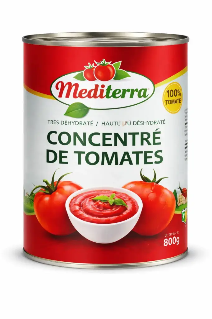 CONCENTRE DE TOMATE MEDITERRA 800G {C12} 