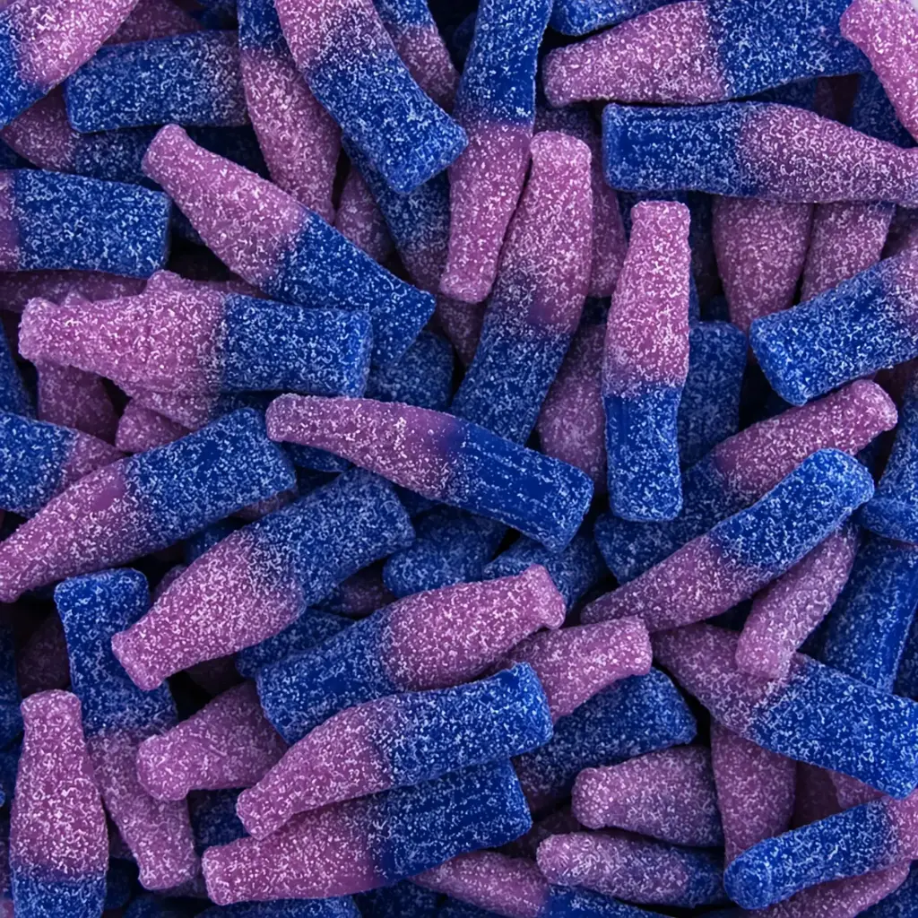 BOUTEILLES ROSES ET BLEUES ACIDES HALAL SHEMS CANDY 2KG {6}