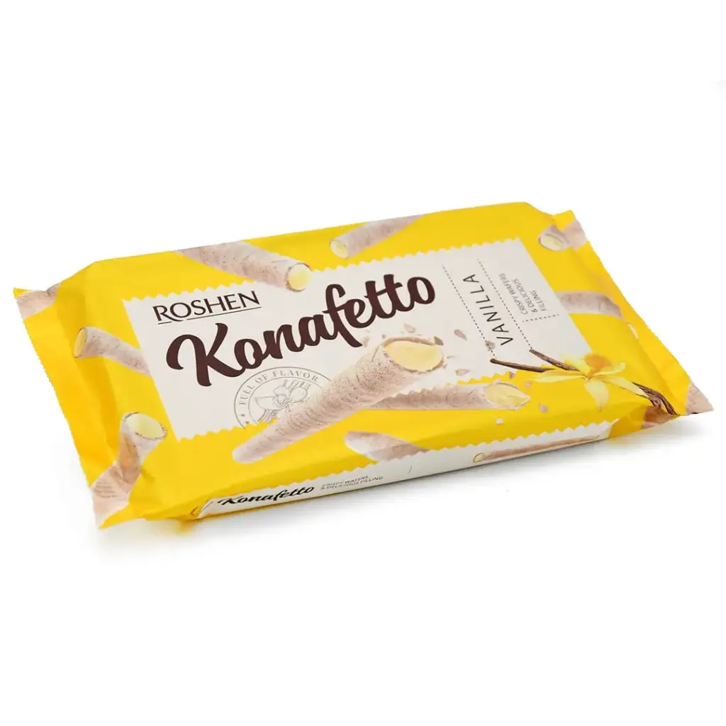 WAFER KONAFETTO VANILLE 140G ROSHEN {15}