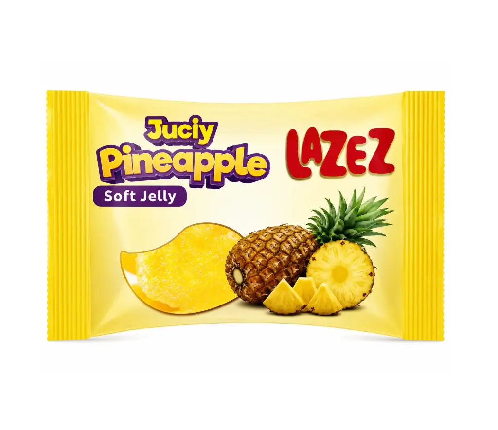 BONBONS JUICY ANANAS SOFT JELLY LAZEZ 100G